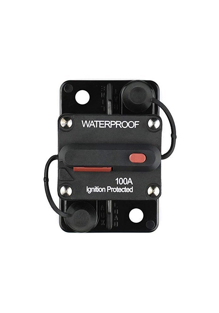 Cllena 100 Amp Waterproof Circuit Breaker with Manual Reset for 12V - 48V DC Systems - Image 2