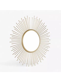 Home Box Faiz Metal Sun Burst Wall Mirror - 45x45x1 cm  - Image 5