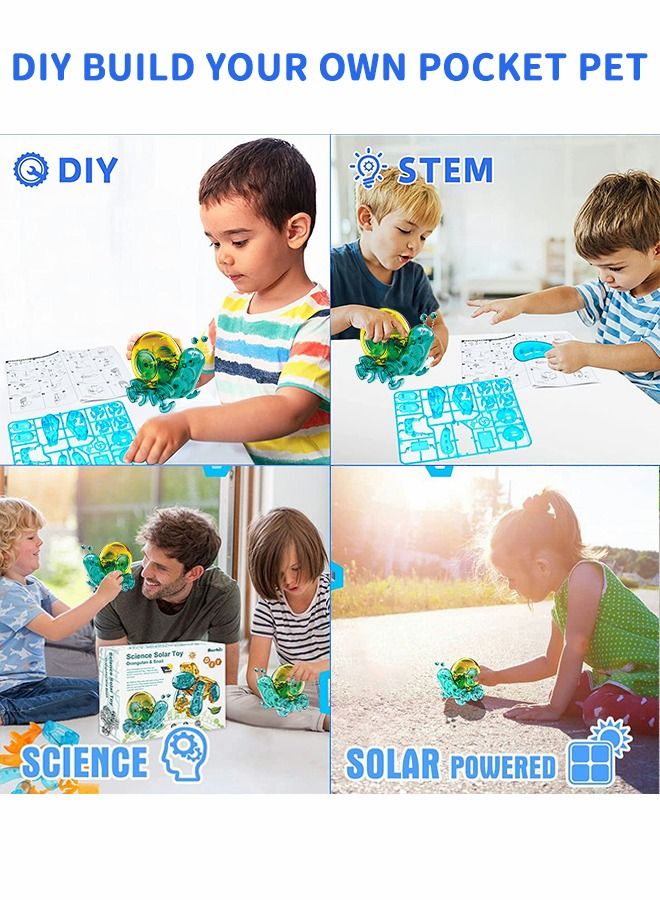 GROIC Solar Robot Toys, Snail Walking DIY Building Toys Experiment Science Kits for Kids, STEM Learning and Education System Kids- Assembly - Image 3