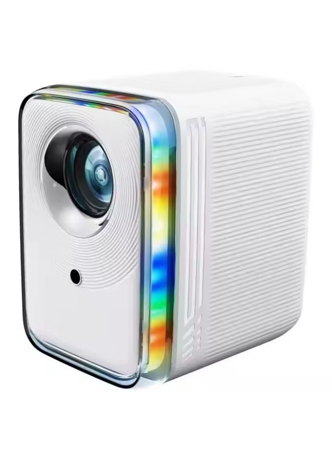 Umiio U20 Portable Video Projector, 200 ANSI Lumens, 2.4/5G WiFi/Bluetooth/HDMI/USB/Audio, Built-in Speaker, 4K Home Theater Projector Android 9 Automatic Keystone Correction Portable LCD for Movie, Music, TV games, Office Work, Meetiongs Projector with Stand - Image 1