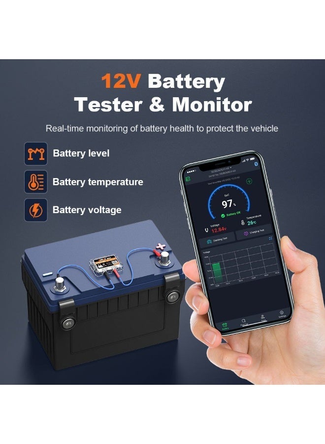 Ancel Wireless online battery life monitor for instant monitoring of battery power and voltage in car, home, and solar batteries. - Image 4