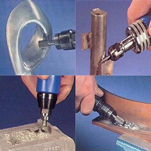Digital Craft Digital Craft Rotary Tool Accessories Kit Mini Drill Bit Set with 32mm Mandrel in Electric Drill with Grinder Shaft 6pc HSS Rotary Burs 30Pc Diamond Burs 12Pc Wire Brush  - Image 2