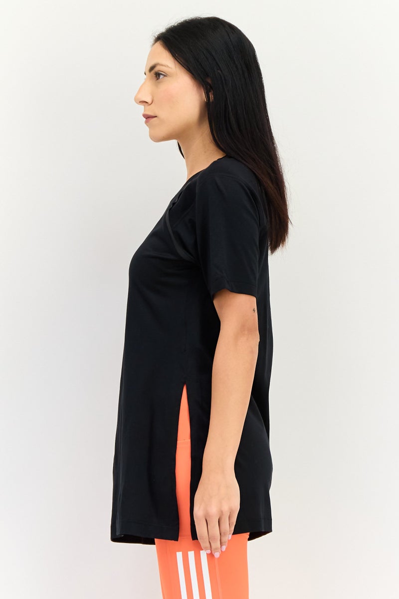 Nike Women Sportswear Fit Short Sleeve Training T-Shirt, Black - Image 2