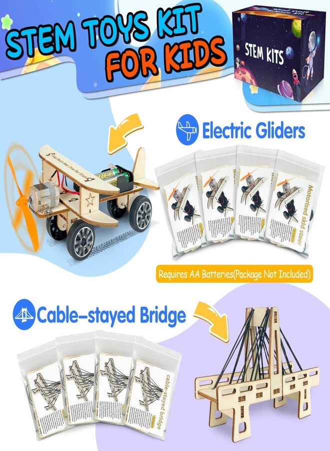 LINAYE 24 Packs STEM Kits for Kids, 6 in 1 Treasure Box Toy Stem Projects Crafts for Kids Age 8-12 Valentines Gifts for Classroom School Science Party Favors for Boys Girls Ages 8 9 10 11 12 Years Old - Image 3