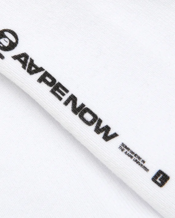 AAPE AAPENOW moonface logo socks