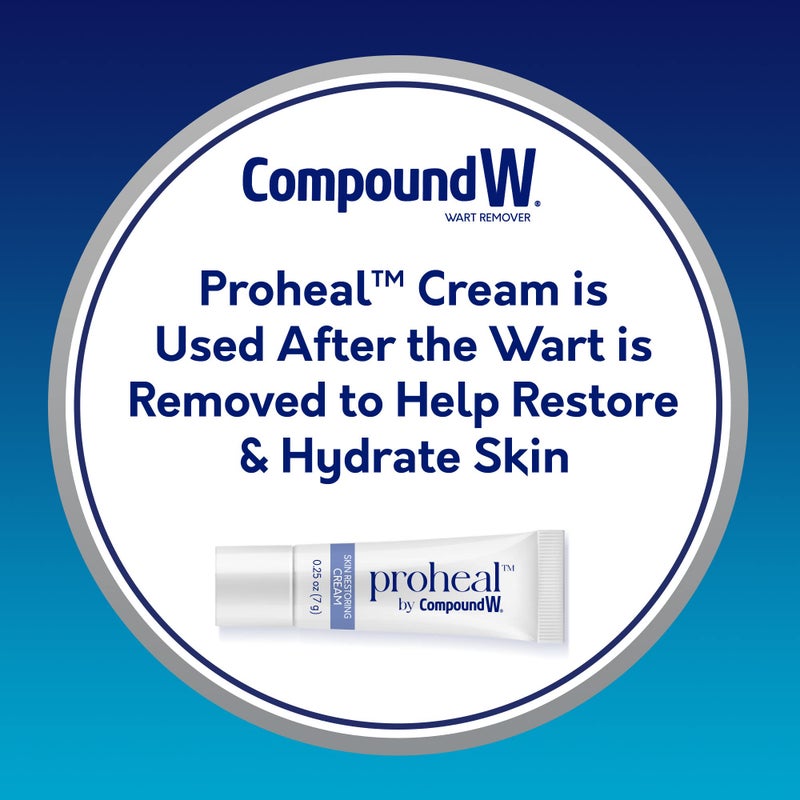 Compound W Total Care Wart Remover with Proheal Cream for Skin - 0.25 oz and Maximum Strength Fast Acting Salicylic Acid Gel - 0.25 oz - Image 5