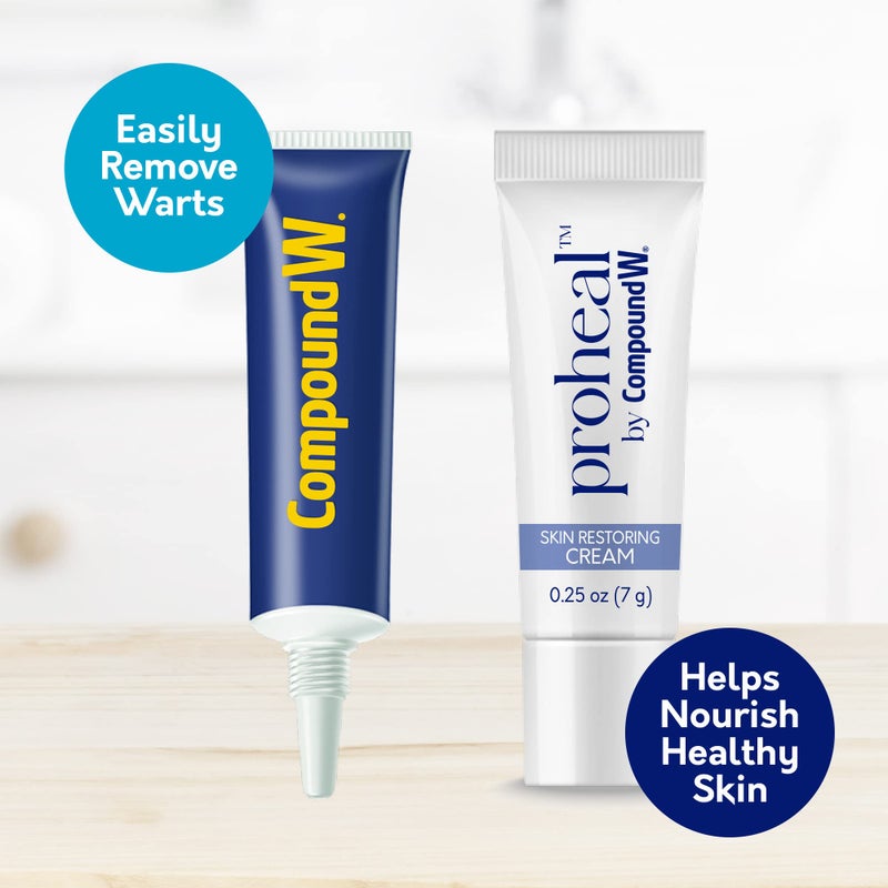 Compound W Total Care Wart Remover with Proheal Cream for Skin - 0.25 oz and Maximum Strength Fast Acting Salicylic Acid Gel - 0.25 oz - Image 2