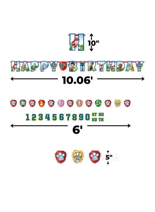 Amscan Paw Patrol Personalized Jumbo Letter Birthday Banner Kit - Image 4
