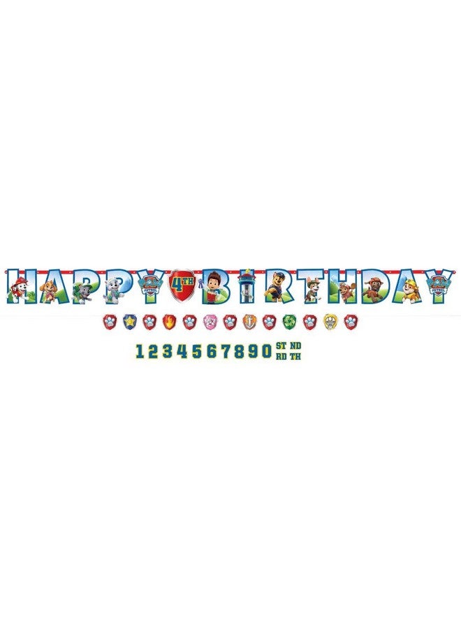 Amscan Paw Patrol Personalized Jumbo Letter Birthday Banner Kit - Image 1