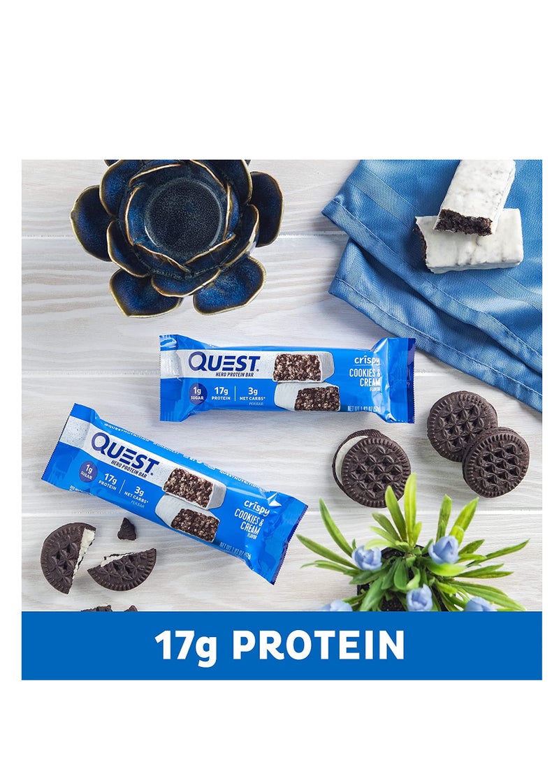 Quest Nutrition Cookies & Cream Hero Bar - 12 Count - Image 4