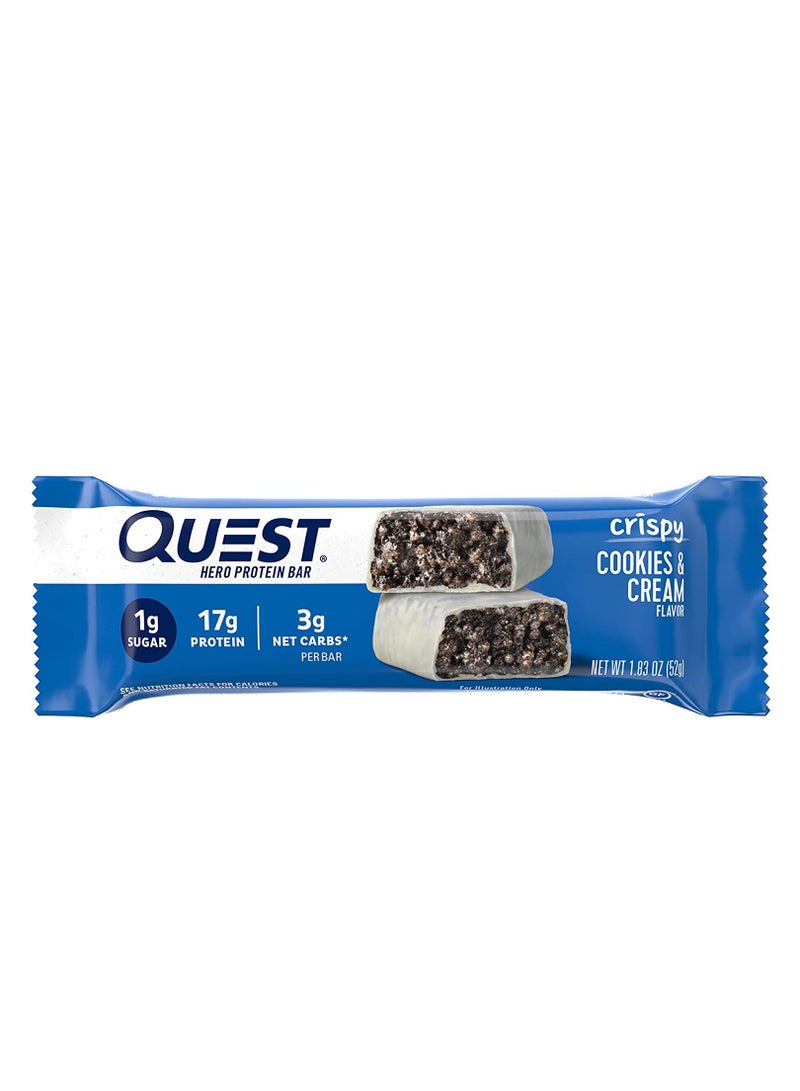 Quest Nutrition Cookies & Cream Hero Bar - 12 Count - Image 2