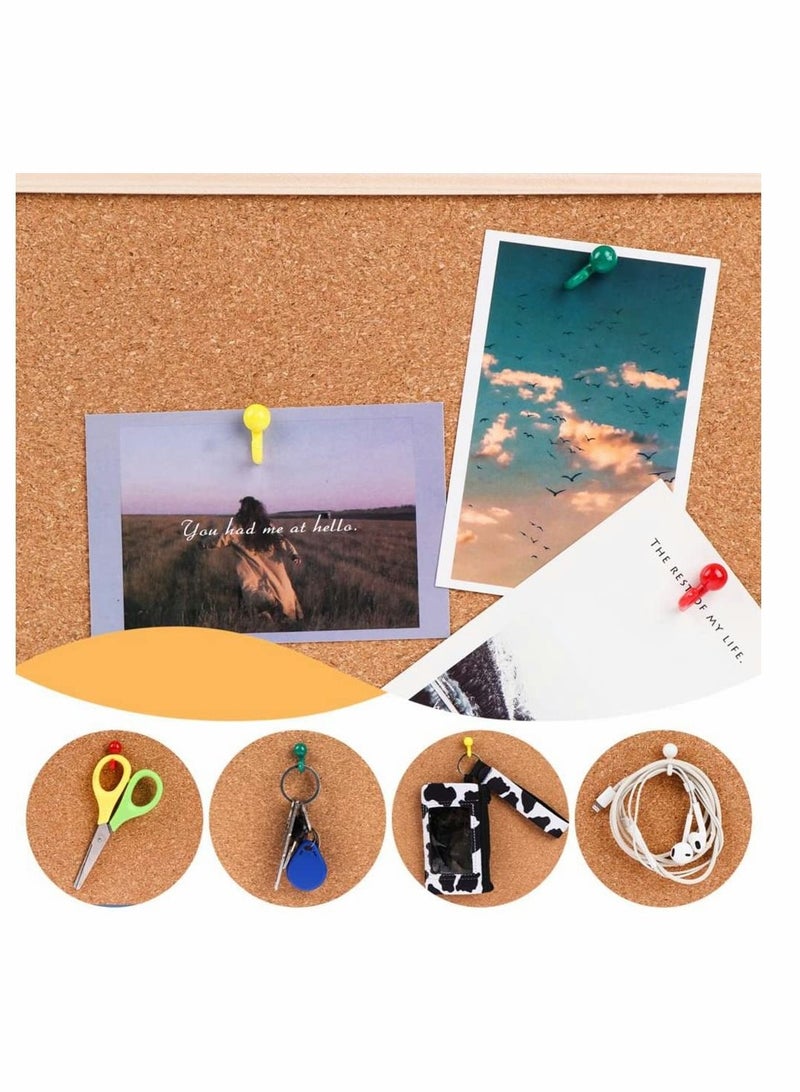 KASTWAVE Colored Push Pin, KASTWAVE Plastic Colored Push Pin Hooks Wall Hooks Mixed Color Thumb Nail For Cork Board Map Photo Calendar, Home Office School Supplies (50Pcs) - Image 5