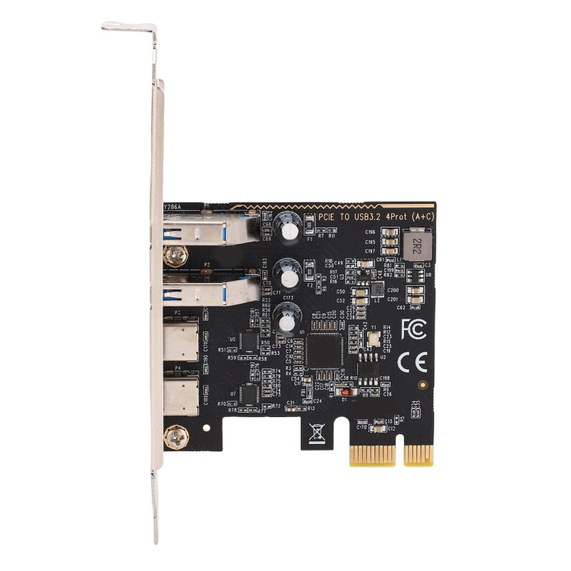 PCIe to USB 3.0 Type C Expansion Card 5Gbps 2 Type C 3.1 and 2 USB 3.0 Ports for Desktop PC Plug and Play - Image 3