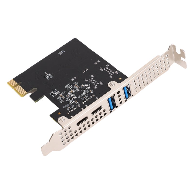 PCIe to USB 3.0 Type C Expansion Card 5Gbps 2 Type C 3.1 and 2 USB 3.0 Ports for Desktop PC Plug and Play - Image 2