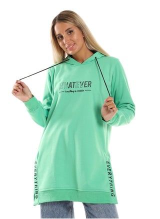 Woman  Printed Long Hoodie With Two Open Side - pzsku/Z43D1F761D110C32BCDB4Z/45/_/1662368163/137ffba0-8789-4c25-8710-df7357ebfbe3