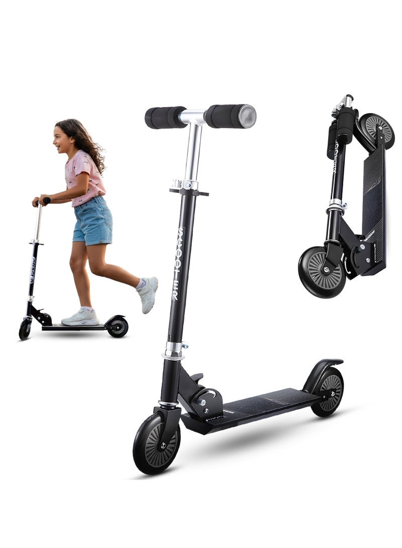 GRAFLO GRAFLO 2 Wheel Kick Scooter for kids - Adjustable Handlebar Height - Collapsible Push Scooter for Kids, Aluminum Frame, Foot Brake, PU Wheels, Hold Up to 55kgs (5+ Years)  - Image 1