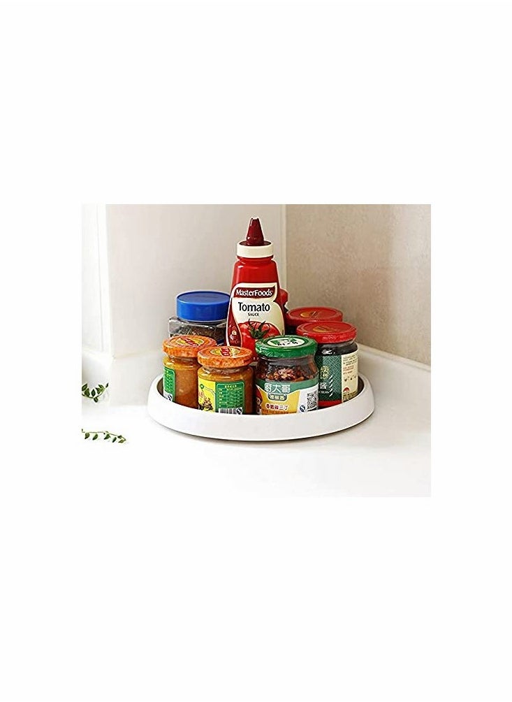 Excefore - Pantry Cabinet Lazy Susan Turntable Non-slip Lining Kitchen Storage Turntable - Image 1