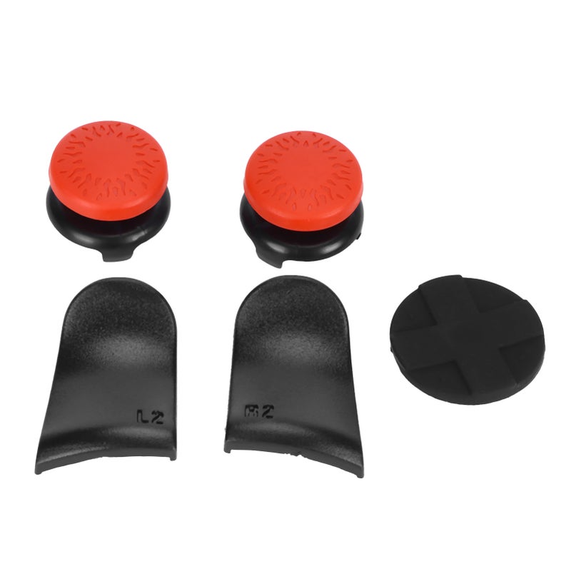 5in 1 Thumb Stick Grip Key Cap Joystick Cover L2 R2 Trigger Extender for PS5 Controller Rouge - Image 4