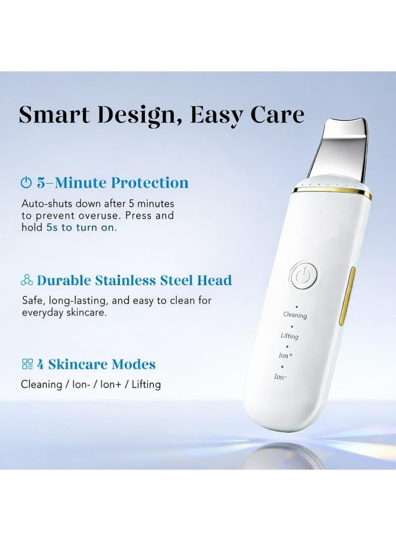 YOUGE Face Skin Cleansing Scrubber White,Skin Scrubber,Cleanser and Blackhead Remover Pores Cleaning Wrinkle Remover Skin Care - Image 2