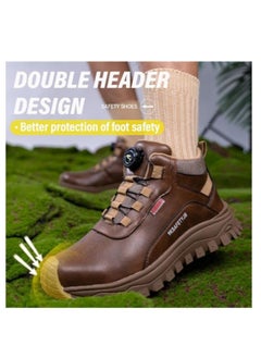 Verci Men's Industrial Safety Boots Waterproof Anti-Slip Insulated Anti Smashing Puncture Resistant Work Shoes Sports Style Casual Solid Low Top with Round Toe Steel Guard Fabric Lined PU Upper and Sole All Season(42 EUR)  - Image 3
