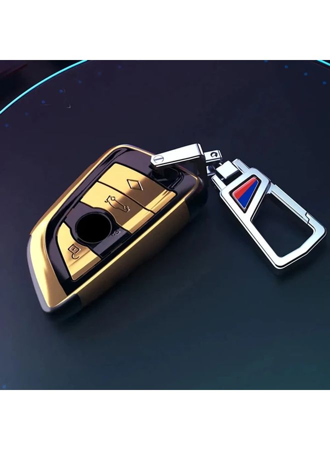 Blue ABS Car Key Case Cover Key Bag Compatible With BMW 2 5 6 7 Series X1 X2 X3 X5 X6 X7 Series Accessories - Image 1