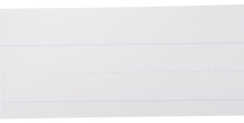 School Smart Ruled Sentence Strips, 3 x 24 Inches, White, Pack of 100,6471 - Image 5
