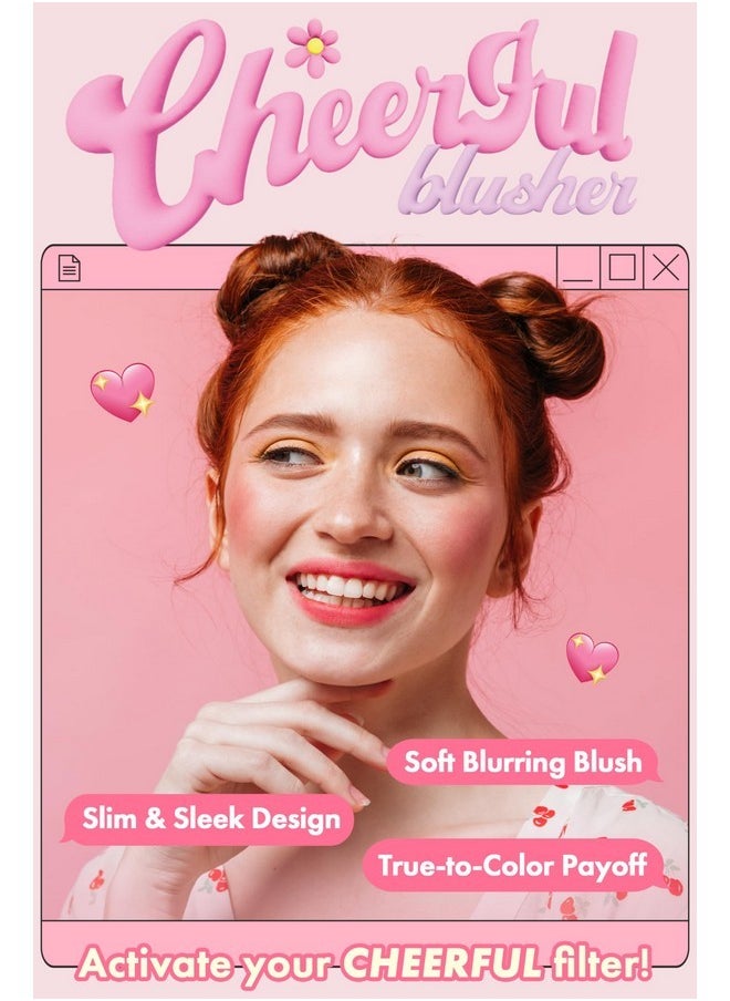 Peach C PEACH C Cheerful Blusher - Orange Blush for Cheeks Powder Makeup - Korean Makeup Creamy Blush Powder - Fine Pigmented Blush - Powder Compact Make Up Blush (04 Carrotful, 0.14 oz)  - Image 2