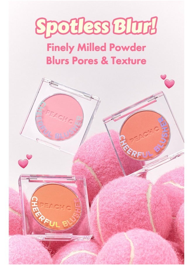 Peach C PEACH C Cheerful Blusher - Orange Blush for Cheeks Powder Makeup - Korean Makeup Creamy Blush Powder - Fine Pigmented Blush - Powder Compact Make Up Blush (04 Carrotful, 0.14 oz)  - Image 5
