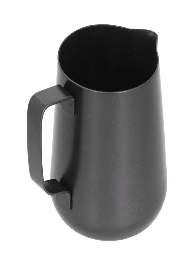 Haofy Milk Frothing Pitcher, Coffee Milk Frothing Pitcher Cup 10oz Stainless Steel Milk Steaming Pitcher Coffee Latte Frother Cup Barista Tools for Coffee Bar(350ML) - Image 2