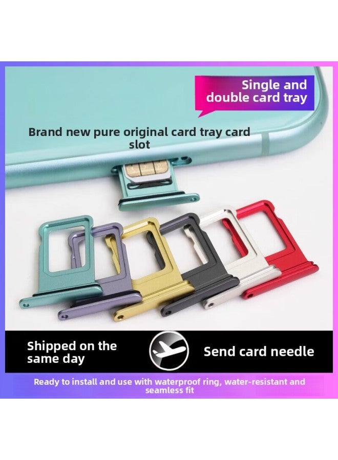 E-repair Is Suitable For Huawei Nova9 Cato Nova8SE Vitality Version Card Slot Sim Card Nova7SE Phone-Color:Suitable For Nova7pro [miyu Red] Card Tray With Waterproof Rubber Ring-Capacity:Default Items  - Image 2