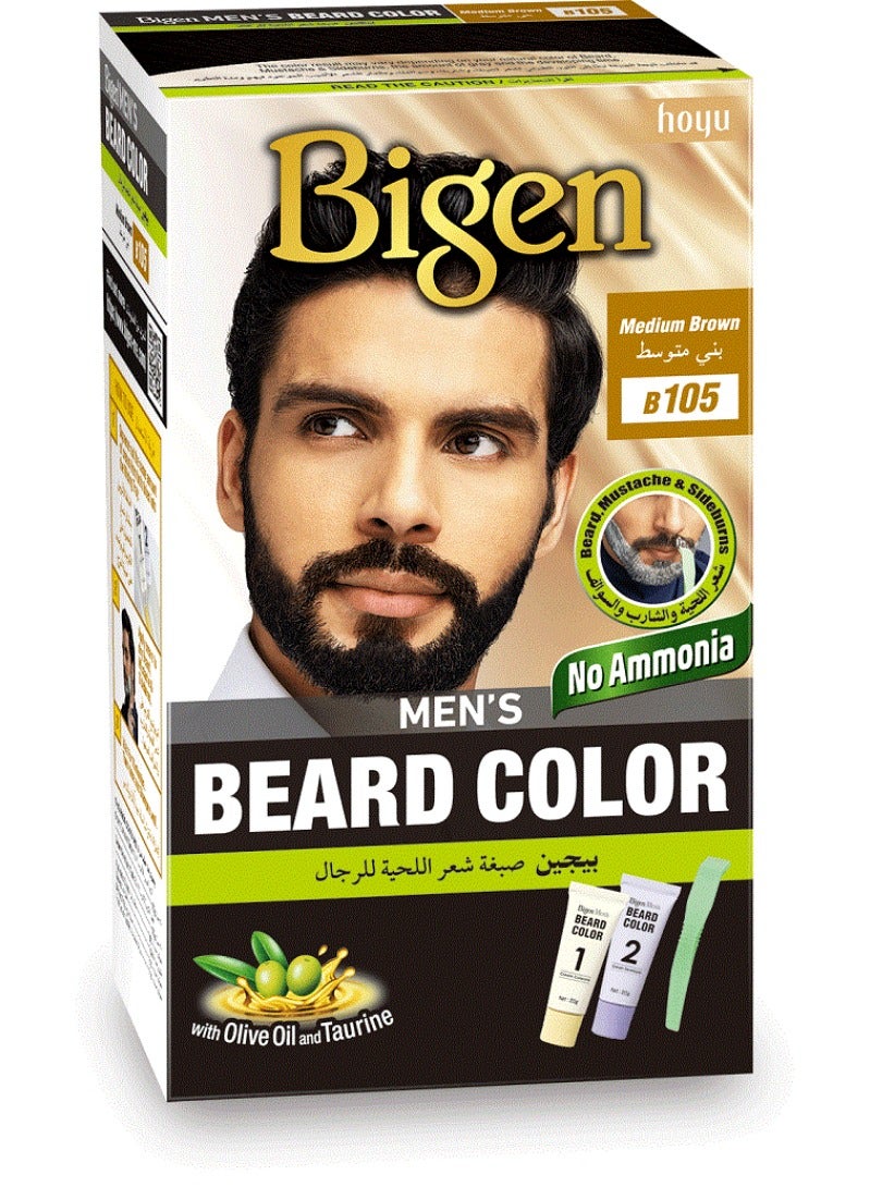 Bigen بيجين للرجال - لون اللحية السريع - بني متوسط طبيعي - Image 2