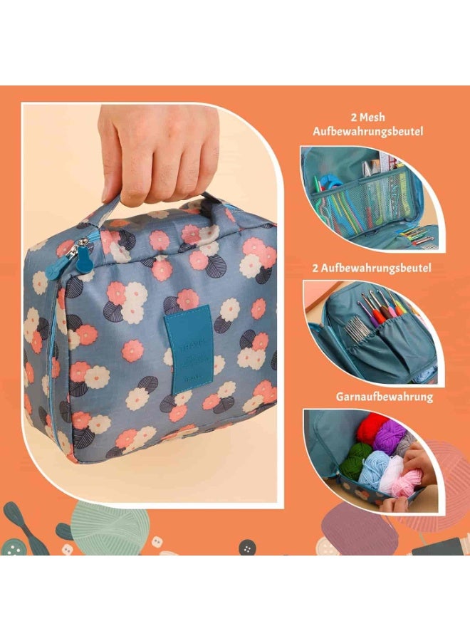 Mitoy 103 Pieces Crochet Hook Set for Beginners, Crochet Hook and Yarn Knitting Accessories with Crochet Bag - Image 5