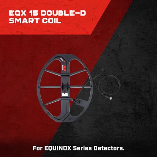 Minelab EQX 15 DoubleD Waterproof Smart Coil for Equinox Metal Detectors Skidplate Included - Image 3