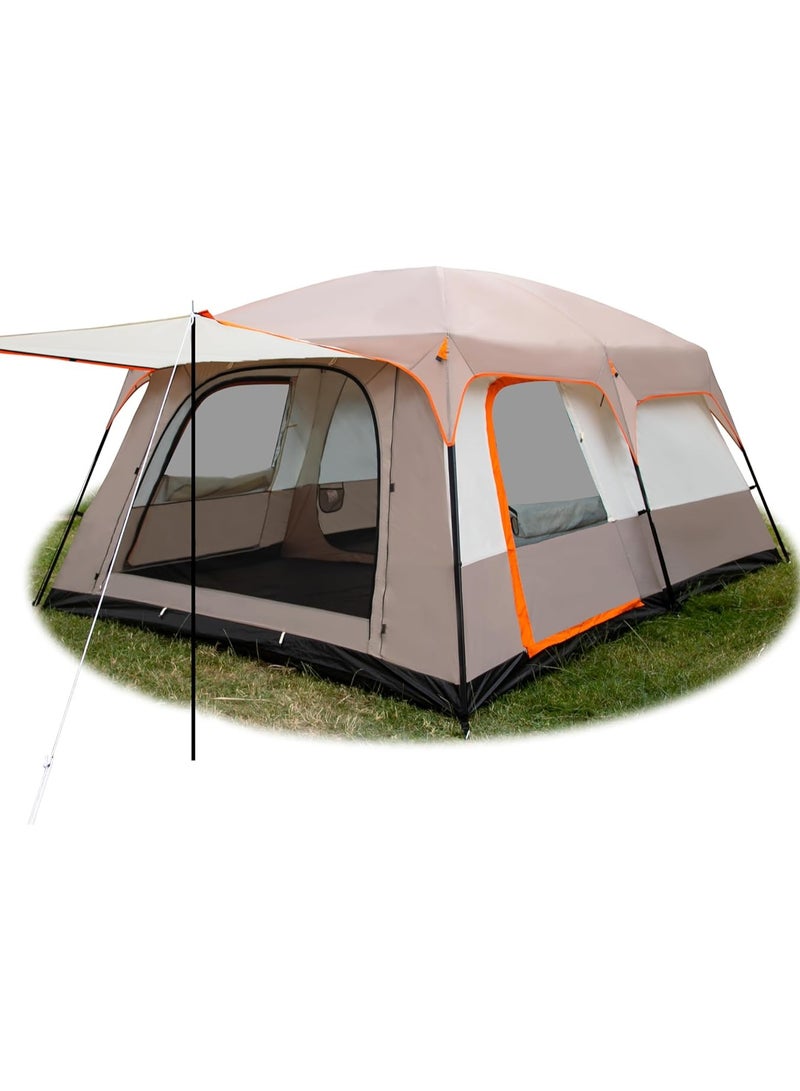DubaiGallery Big Camping Tent, Waterproof 2 Bedrooms Big Size Travel Tent Outdoor Camping Tent For Family - Image 1