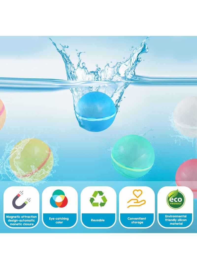 Sweet seven 10-Pack of Reusable Water Balloons: Fun Water Balls for Kids and Adults - Perfect for Pool Parties and Summer Water Fights - Image 2