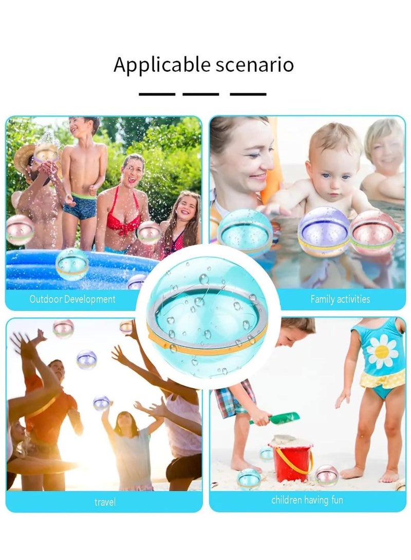 Sweet seven 10-Pack of Reusable Water Balloons: Fun Water Balls for Kids and Adults - Perfect for Pool Parties and Summer Water Fights - Image 3