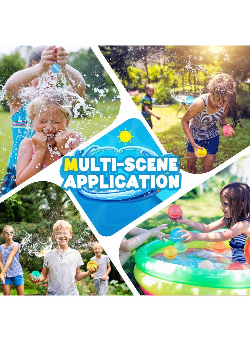 Sweet seven 10-Pack of Reusable Water Balloons: Fun Water Balls for Kids and Adults - Perfect for Pool Parties and Summer Water Fights - Image 5