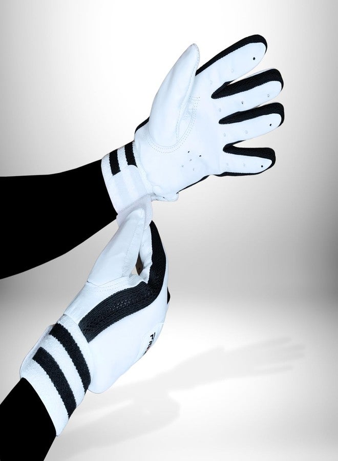 Prokick Inflare Indoor Cricket Batting Gloves Suitable for Both Right-Hand and Left-Hand Batsmen|Leather Palm,Nylon Stitching,Elastic Towel Wristband|Batting Gloves for Indoor Cricket - Mens/Adult - Image 5