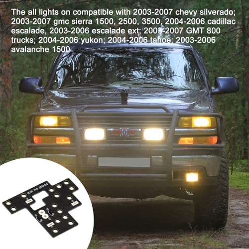 URYKEC 6 High Mod, Module for GM Fog lights High Low Beams & DRL Light On Simultaneously, For 2003-2007 Chevy Silverado GM Sierra 1500/2500/3500 Classic - Image 5