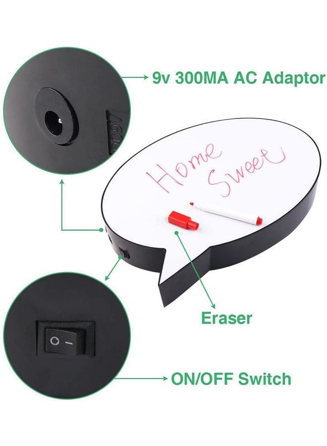 نيبمينينت صندوق إضاءة LED على شكل فقاعات لديكور الحائط أبيض - Image 4