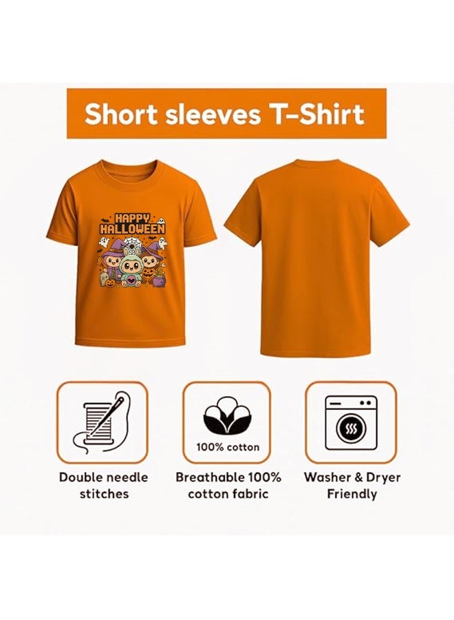 PRINTSHOP4ME Halloween T-Shirt For Boys Pumpkin Tshirt Boy Perfect For Halloween Thanksgiving Gift Ideal Souvenirs And Party Favors - Image 5