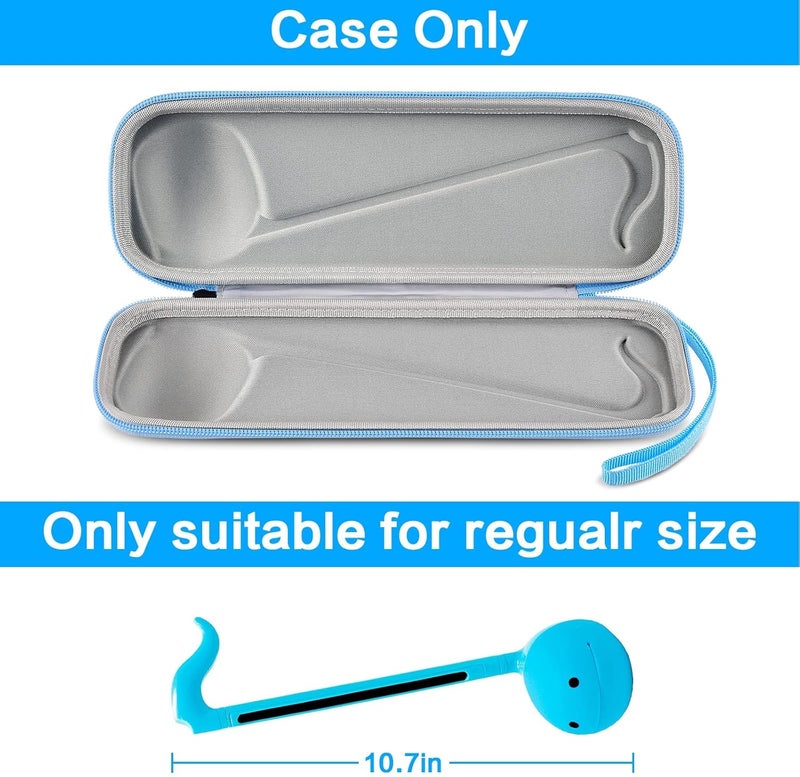 casmilee Case Compatible with Otamatone [English Edition] Japanese Electronic Musical Instrument Portable Synthesizer, Instrumental Music Toy Storage Holder for Otamatone Regular Size (Box Only) (Blue) - Image 2