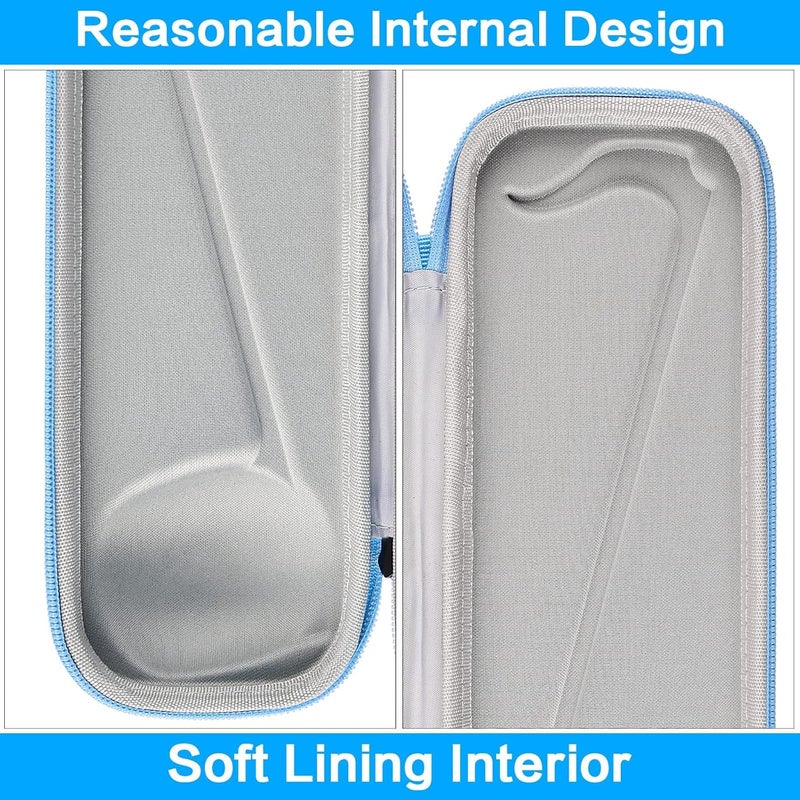 casmilee Case Compatible with Otamatone [English Edition] Japanese Electronic Musical Instrument Portable Synthesizer, Instrumental Music Toy Storage Holder for Otamatone Regular Size (Box Only) (Blue) - Image 3
