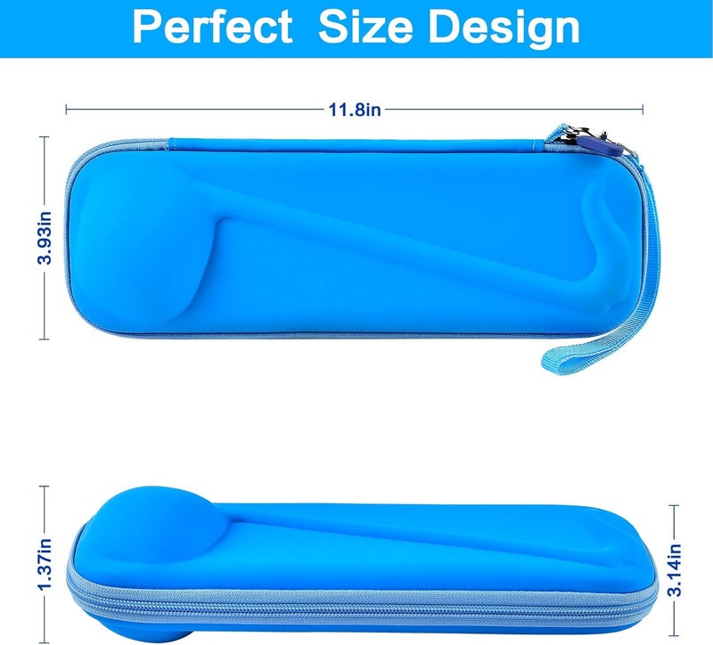 casmilee Case Compatible with Otamatone [English Edition] Japanese Electronic Musical Instrument Portable Synthesizer, Instrumental Music Toy Storage Holder for Otamatone Regular Size (Box Only) (Blue) - Image 5