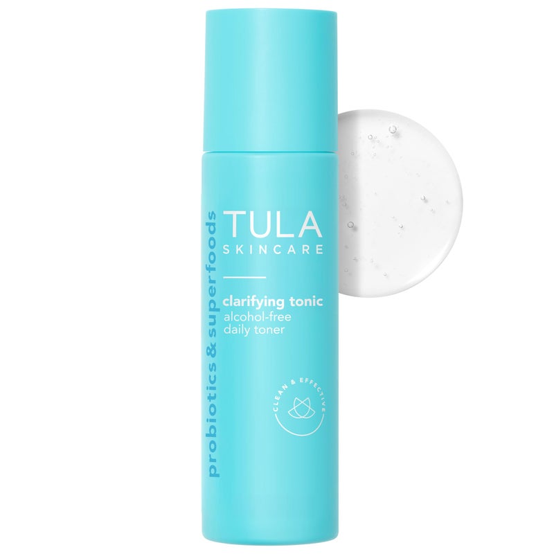 TULA Skin Care Clarifying Tonic Alcohol-Free Daily Toner - Face Toner to Gently Exfoliate and Tighten Pores, Contains Witch Hazel and Niacinamide, 5.07 Fl Oz. - Image 1