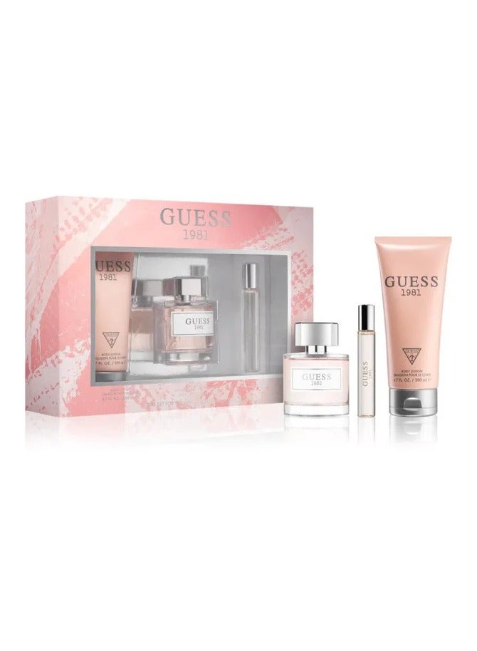 جس مجموعة هدايا جيس 1981 أو دو تواليت للنساء مكونة من 3 قطع - Image 1