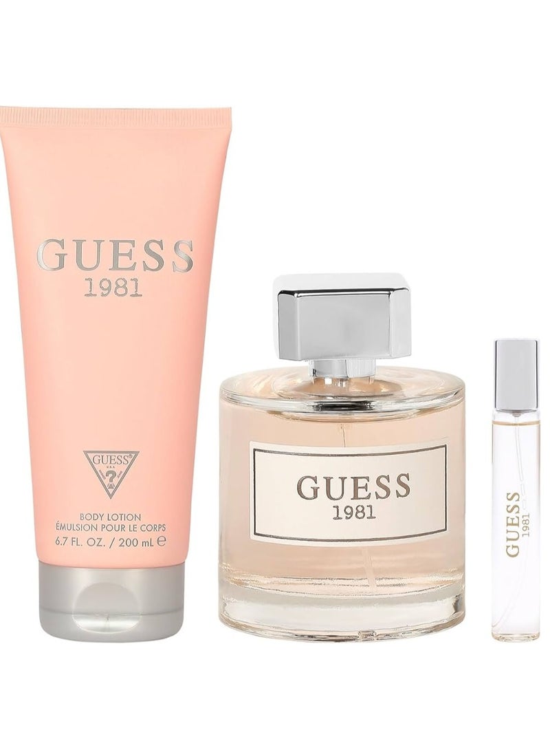 جس مجموعة هدايا جيس 1981 أو دو تواليت للنساء مكونة من 3 قطع - Image 2