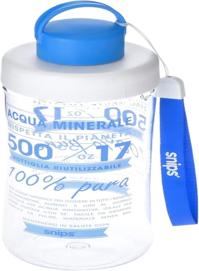 Snips Mineral Water Bottle 0.50 LT in TRITAN, Blue, 7.1 cm 000470