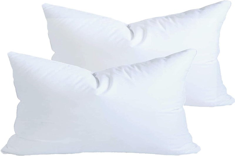 MoonRest ® Synthetic Down Alternative 12x16 Lumbar Pillow Insert Form, for Decorative Throw Pillow, Sofa, Cushion and Bed Pillow - Pack of 2- Size 12“X 16” - Image 1