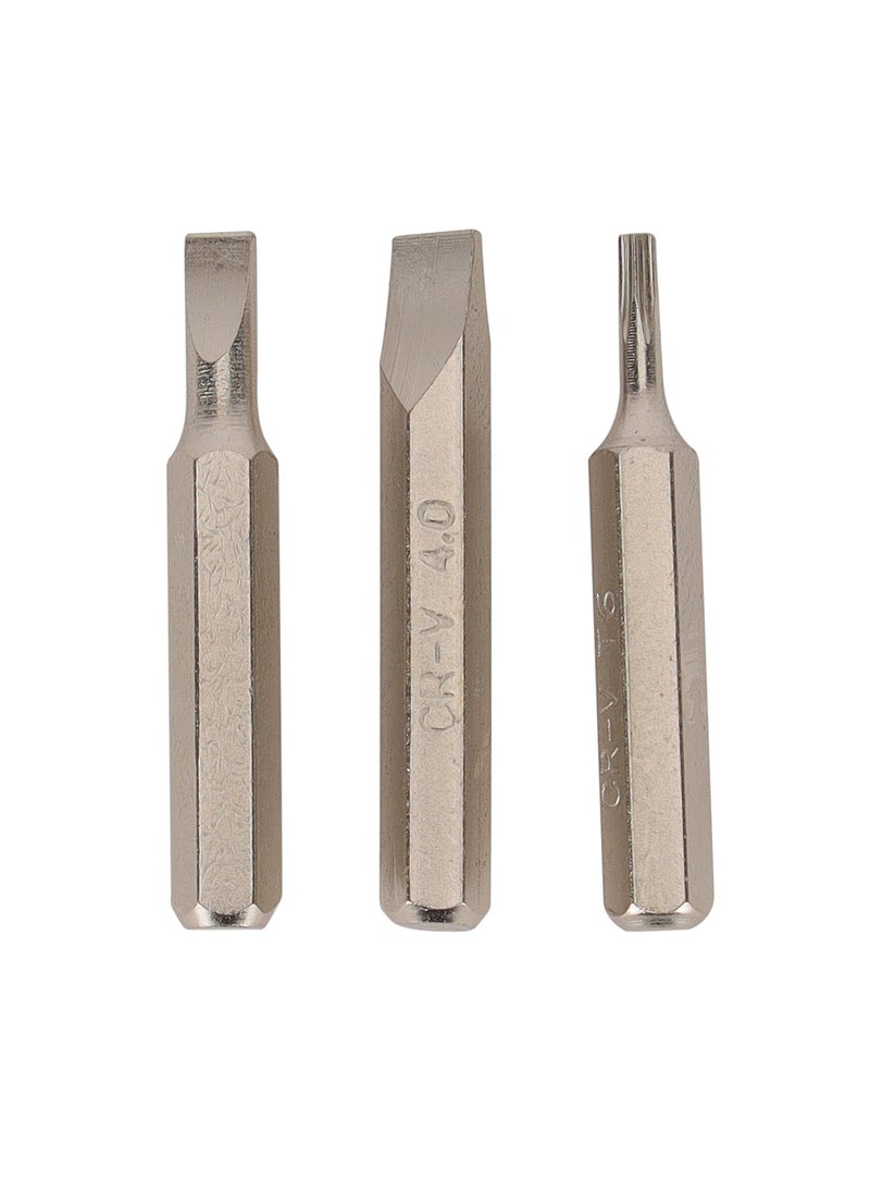Epsilon - 21 Pieces Precision Screwdriver Bit Set- EPSRS1576/ Versatile and Highly Durable, Includes 19 4x28mm, Philips, Hex, Torx Bits, Slotted, 4 Connecting Rods and Screwdriver Handle - Image 1